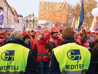 Delavske demonstracije v Ljubljani, 17. novembra 2007