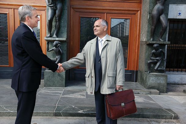 Pravosodni minister Aleš Zalar in generalni državni tožilec dr. Zvonko Fišer