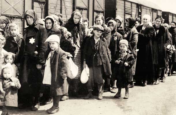 Prihod madžarskih Židov v taborišče smrti leta 1944