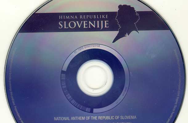 CD s slovensko himno, ki ga je mogoče dobiti le na črnem trgu