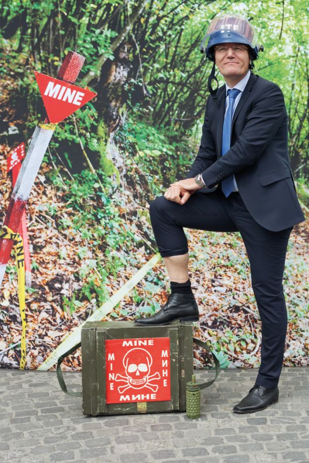 Damjan Bergant, »Posodi svojo nogo«, mednarodni dan ozaveščanja o nevarnosti min, LJ