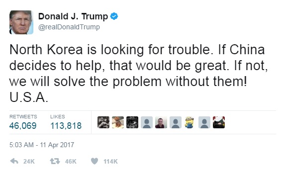 Zapisal Donalda Trumpa na Twitterju