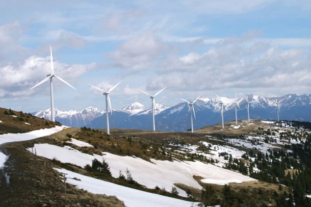 Tauernwindpark –vetrna elektrarna v Nizkih Turah na avstrijskem Štajerskem