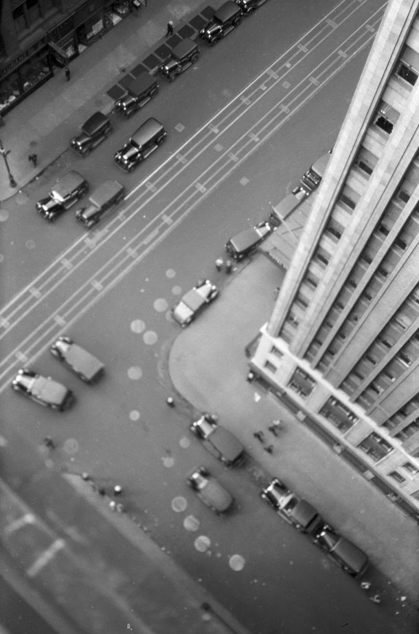 New York iz 17. nadstropja hotela Manger, maj 1931 (imetnik materialnih avtorskih pravic: Primož Pablo Miklavc Turnher)