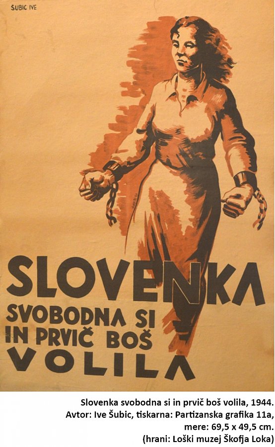 Slovenka svobodna si in prvič boš volila, 1944