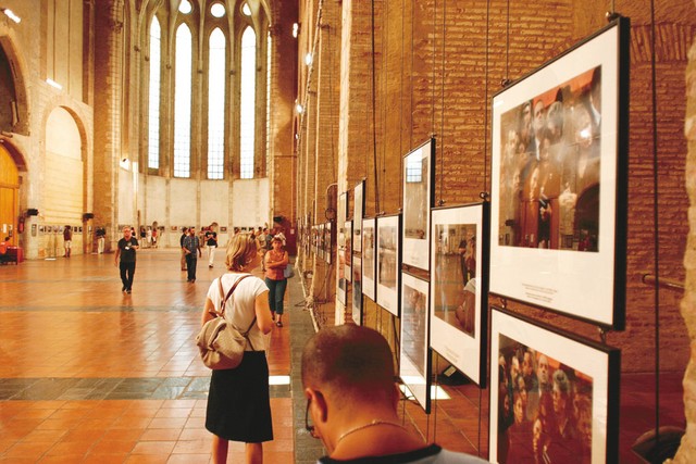 Dominikanski samostan je bil eno najlepših in tudi najprimernejših razstavišč za fotografije, ki so govorile o vojni v Iraku in tudi o obletnici Hirošime.