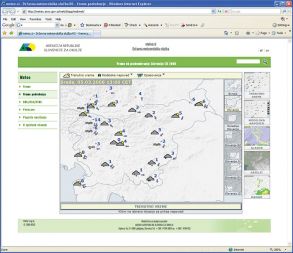 Vreme ob predsedovanju Slovenije EU 2008: spletna stran agencije za okolje (meteo.arso.gov.si)