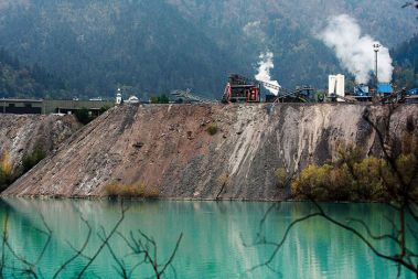 Akumulacijsko jezero Hidroelektrarne Moste pri Jesenicah