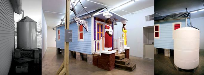 Projekt »New Orleans«, 2008: instalacija značilne hiše (Shotgun House) z zbiralnikom za deževnico, ki jo je po preučitvi pozitivnih posledic orkana Katrina predstavila v sloviti newyorški galeriji Max Protech Gallery kot študijski primer sodobne arhitekture.