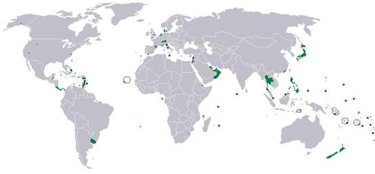 Offshore svet: Kajmanski otoki, Britanski Deviški otoki, Bermudi, Anguilla, Gibraltar, Montserrat, Turks, Caicos, Kanalski otoki, švicarske banke, pacifiški atoli itd.