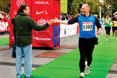 LJUBLJANSKI MARATON 2008: DNEVNIKOV ALI ŽERDIN NA CILJU