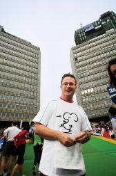 LJUBLJANSKI MARATON 2008: MLADININ BOŠTJAN LAJOVIC NA ŠTARTU