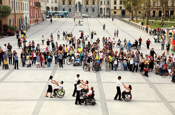 Diham ples, Flash Mob dogodek, Plesna šola Kazina, Civitas Elan, Evropski teden mobilnosti, Kongresni trg, LJ 