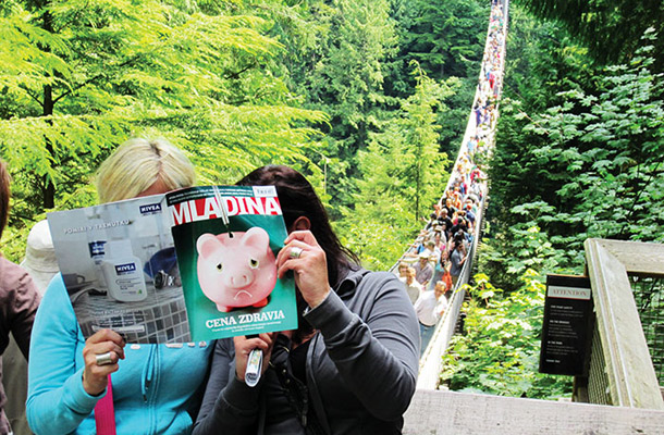 Naravni park Capilano Bridge, Vancouver, Kanada, foto Gregor Šuster