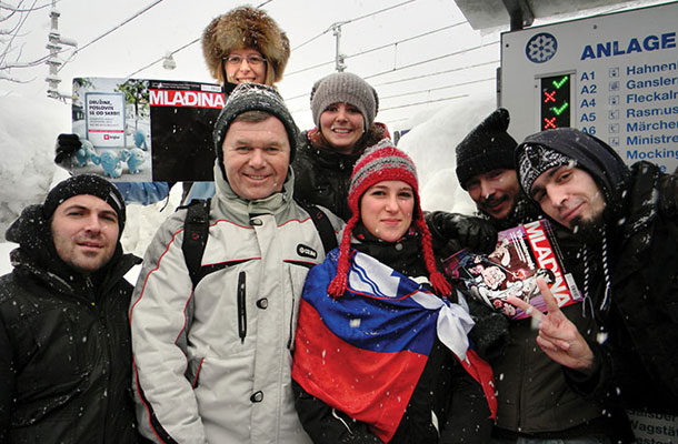 Z Borisom Kopitarjem v Kitzbühlu, Avstrija / Foto Navijač