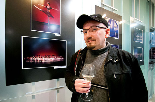Avtor Boris B. Voglar, odprtje fotografske razstave, Univerzitetna knjižnica Maribor