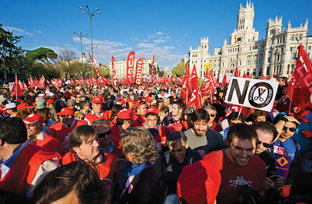 Protesti proti varčevalnim ukrepom v Španiji 