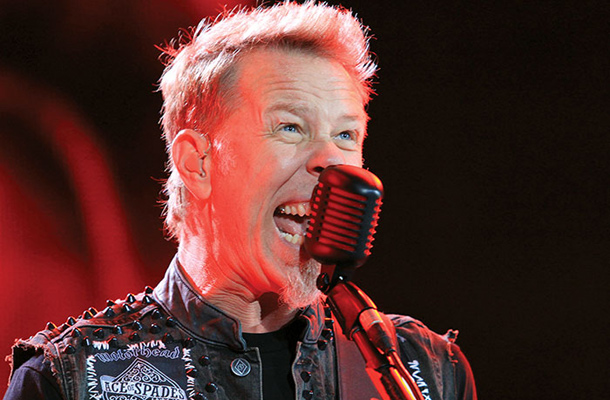 James Hetfield, koncert Metallice, stadion Friuli, Videm, Italija