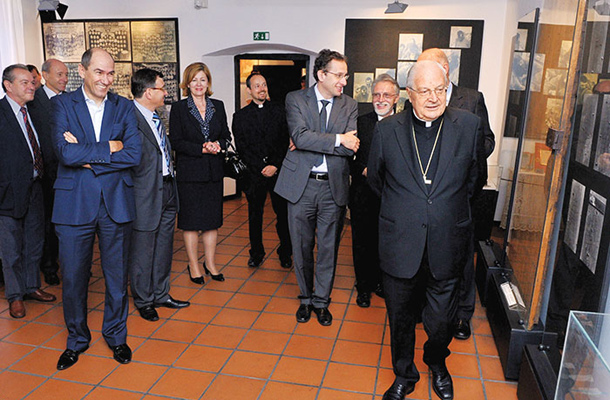 Obisk visokega gosta: Kardinal Angelo Sodano s premierom in superministrom