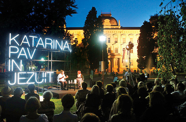 Nataša Barbara Gračner, Drago Jančar, Zora A. Jurič, Severni sij, Slomškov trg, Maribor