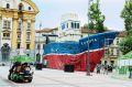 Ladja na Kongresnem trgu, Greenpeace – ozaveščanje o varovanju morja pred prekomernim ribolovom, Kongresni trg, Ljubljana