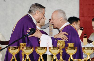 Alojzij Uran in Franc Rode, nekdanja ljubljanska nadškofa, ki jim nekateri očitajo očetovstvo  