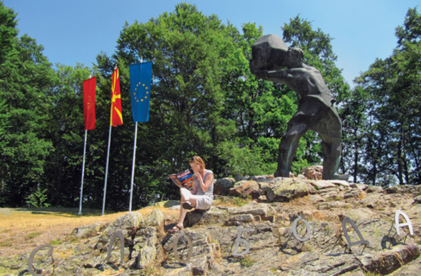 Mečkin kamen, Kruševo, spomenik uporu proti Otomanom in nastanku prve balkanske republike leta 1903, Makedonija / Foto Lucija in Janij