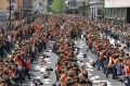 12. maturantska parada, napad na nov Guinnessov rekord, Plesna šola Urška, Ljubljana