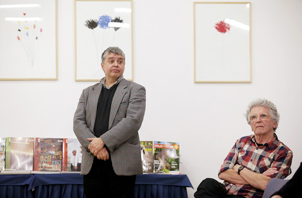 Karel Cudlínin Harry Gruyaert, predavanje žirantov, Fotografija leta 2013, Emzin, Cankarjev dom, Ljubljana