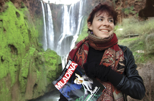 Jane Faulkner, slapovi Ouzoud v gorovju Atlasa pri Marakešu./Foto: Tjaša Mazi