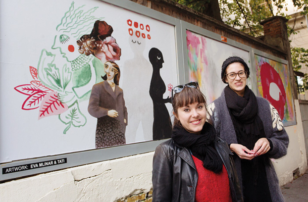 Eva Mlinar & Tati, TAM-TAMova Ulična galerija, Vegova, Festival Mesto žensk, Ljubljana