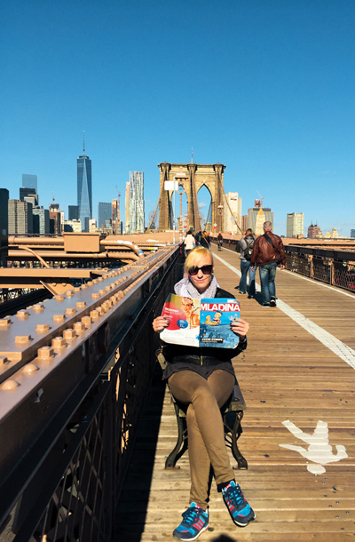 Dina Samec, Brooklyn Bridge, NYC, ZDA / Foto Nataša G.