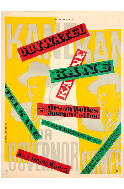 Državljan Kane, režiser Orson Welles, 1948, filmski plakat