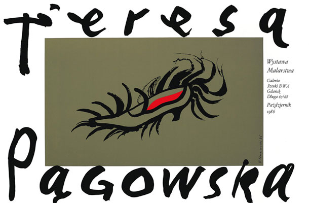 Teresa Pągowska, 1986, Galeria Sztuki BWA, Gdansk, razstavni plakat