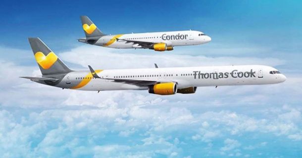 Danes insolventna britanska družba Thomas Cook je pred leti kupila nemško družbo Condor. Nemčija namerava sedaj Condorja rešiti. 