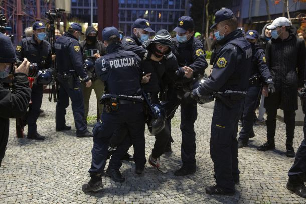 Četrtkov protest v Ljubljani