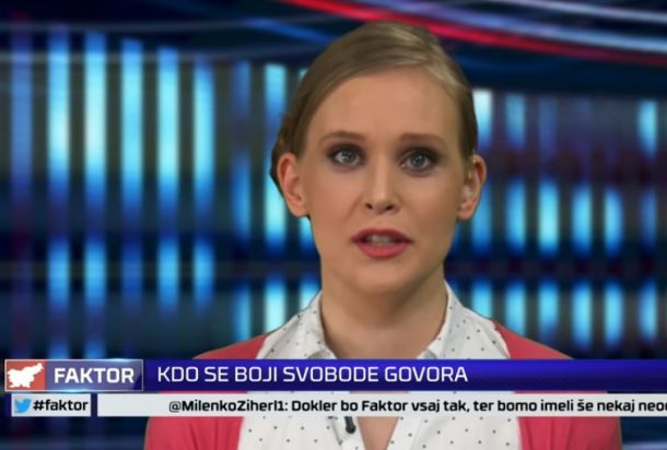 Norma Korošec Brščič v oddaji Faktor na TV3