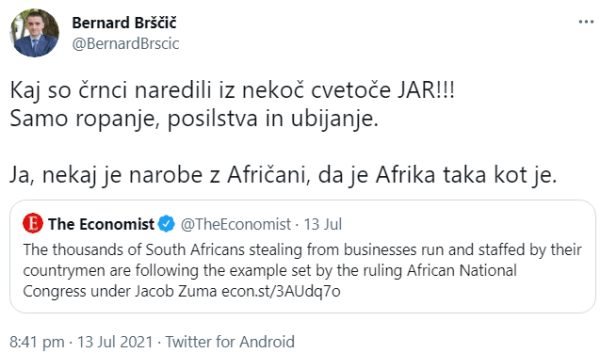 Brščič o tem, kaj je narobe z Afričani