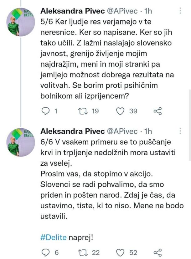 Izsek iz dolgega tvita: Aleksandra Pivec odkriva psihične bolnike in izprijence