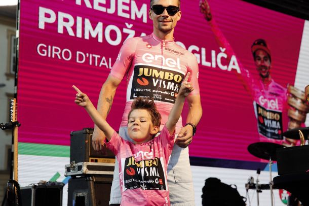 Sprejem za kolesarja Primoža Rogliča, zmagovalca Gira d’Italia 2023, Kongresni trg, LJ 