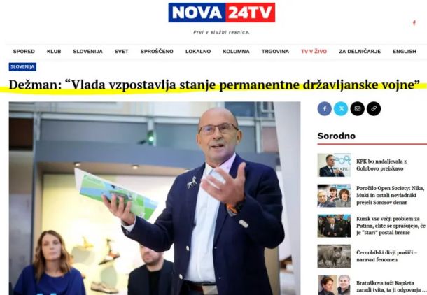 Jože Dežman o stanju permanentne državljanske vojne na Nova24TV