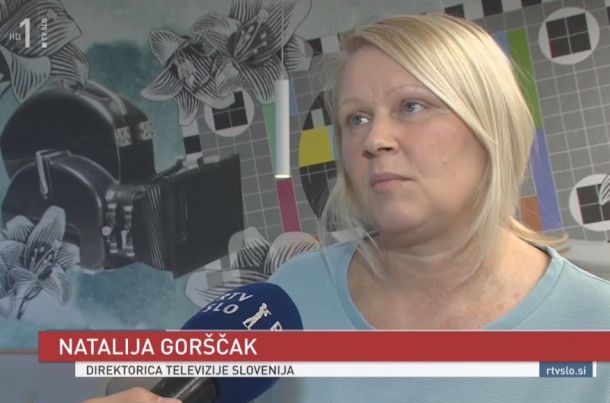 Natalija Gorščak, ko je bila še direktorica TV Slovenija