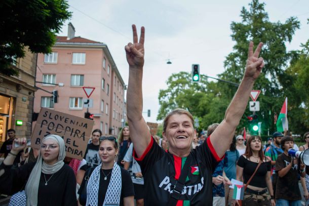 Shod v podporo Palestini v Ljubljani