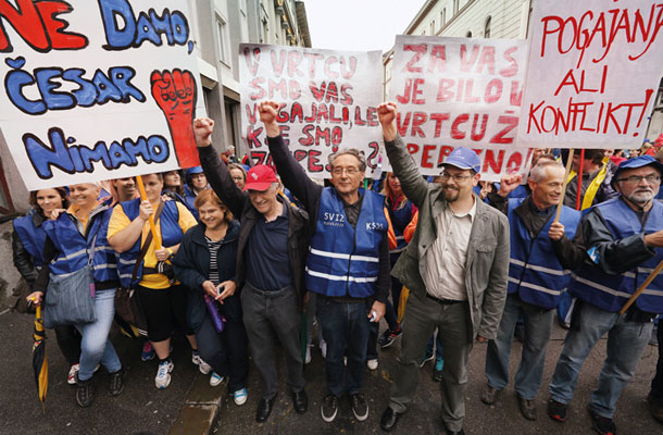 Eden od preteklih protestov sindikatov javnega sektorja