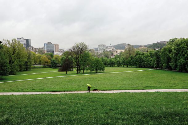 Travniki v ljubljanskem Tivoliju, kjer bi rad koncertiral Magnifico.