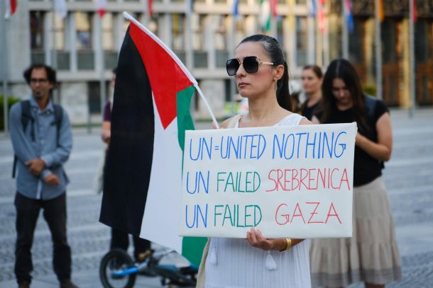 Totedenski protest v Ljubljani za svobodno Palestino 