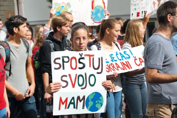 Podnebni protest mladih v Ljubljani