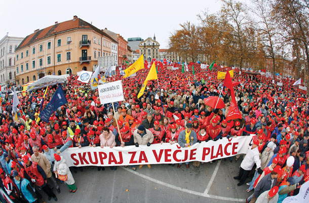 Eden od velikih sindikalnih protestov pred nekaj leti