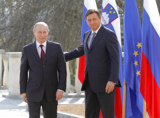 Ruski predsednik Vladimir Putin in tedanji predsednik slovenske vlade Borut Pahor