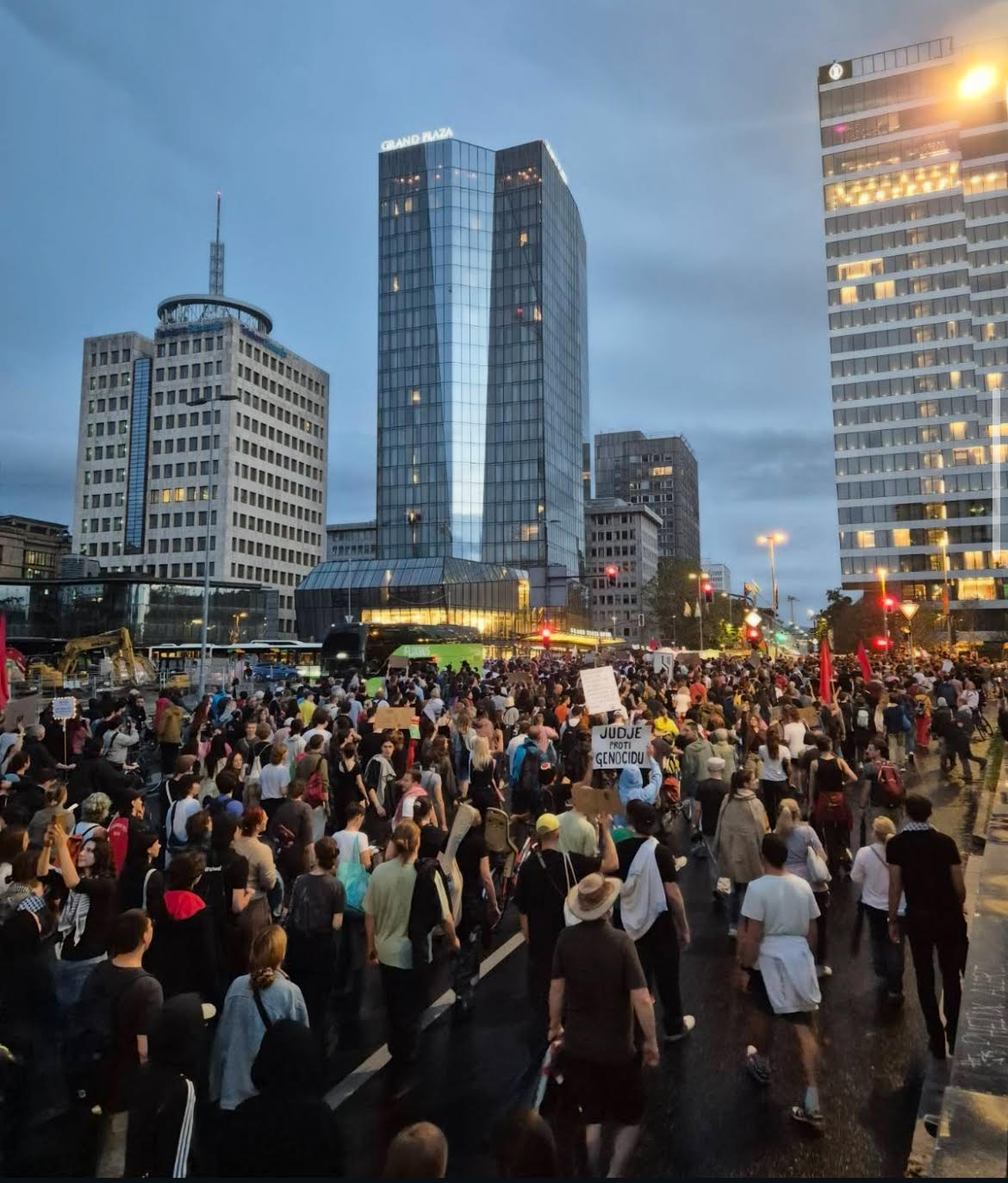 Fotogalerija / Protest ob odprtju izraelskega veleposlaništva v Ljubljani